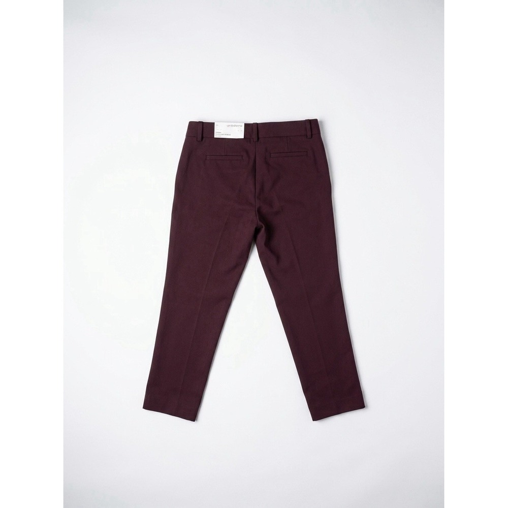 Liz Claiborne Emma Wine Burgundy Slim Pants Quiet Luxury Old Money Office 6P - Picture 4 of 4